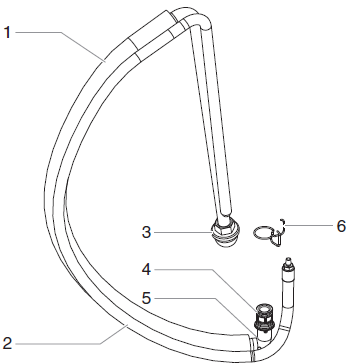 540ix Siphon/Return Assembly Parts (P/N 704-300)